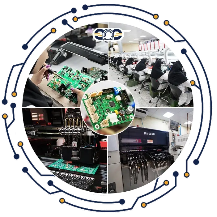 بنر شرکت آنامدار مونتاژ تخصصی برد الکترونیکی - anamadar electronic board smd thd